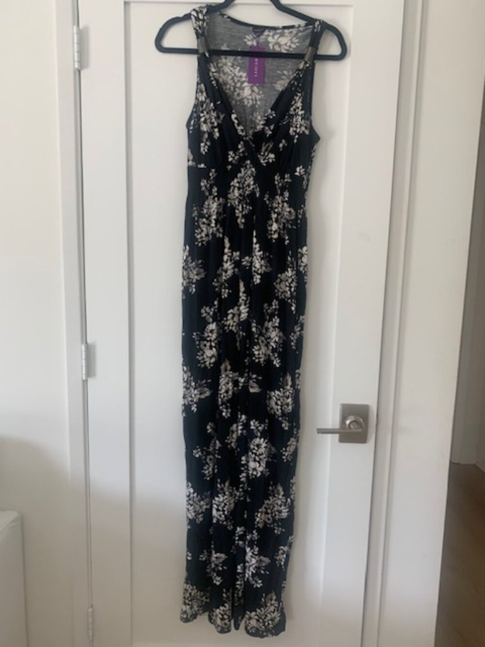 LASCANA NWT Black & White Floral Maxi Dress Size 8 Boho Resort - Picture 4 of 10